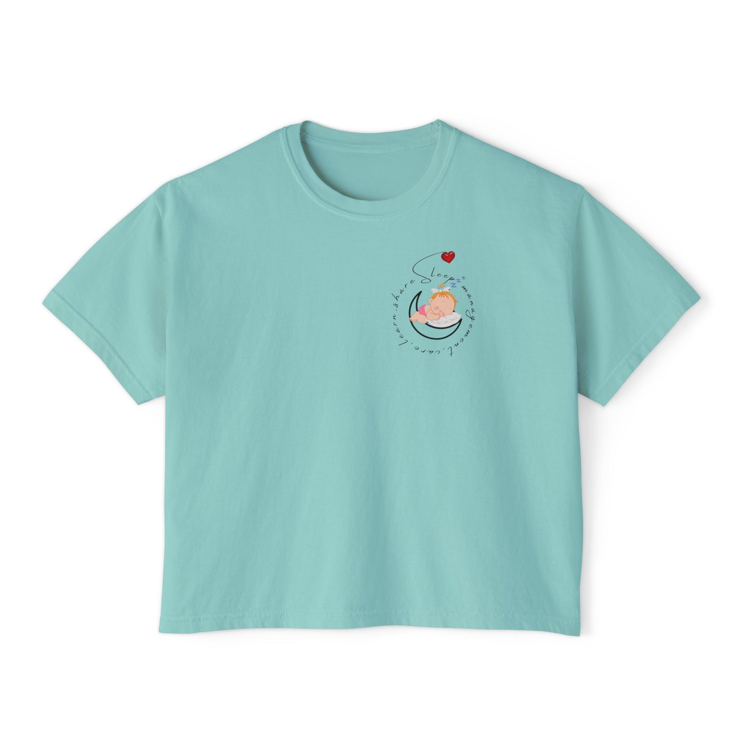 Women's Boxy Tee with Back Print - There's Something Good In Every Day