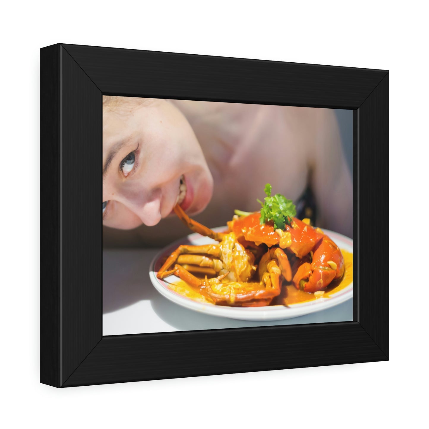 Framed Paper Poster - SG Food Series (Chilli Crab)