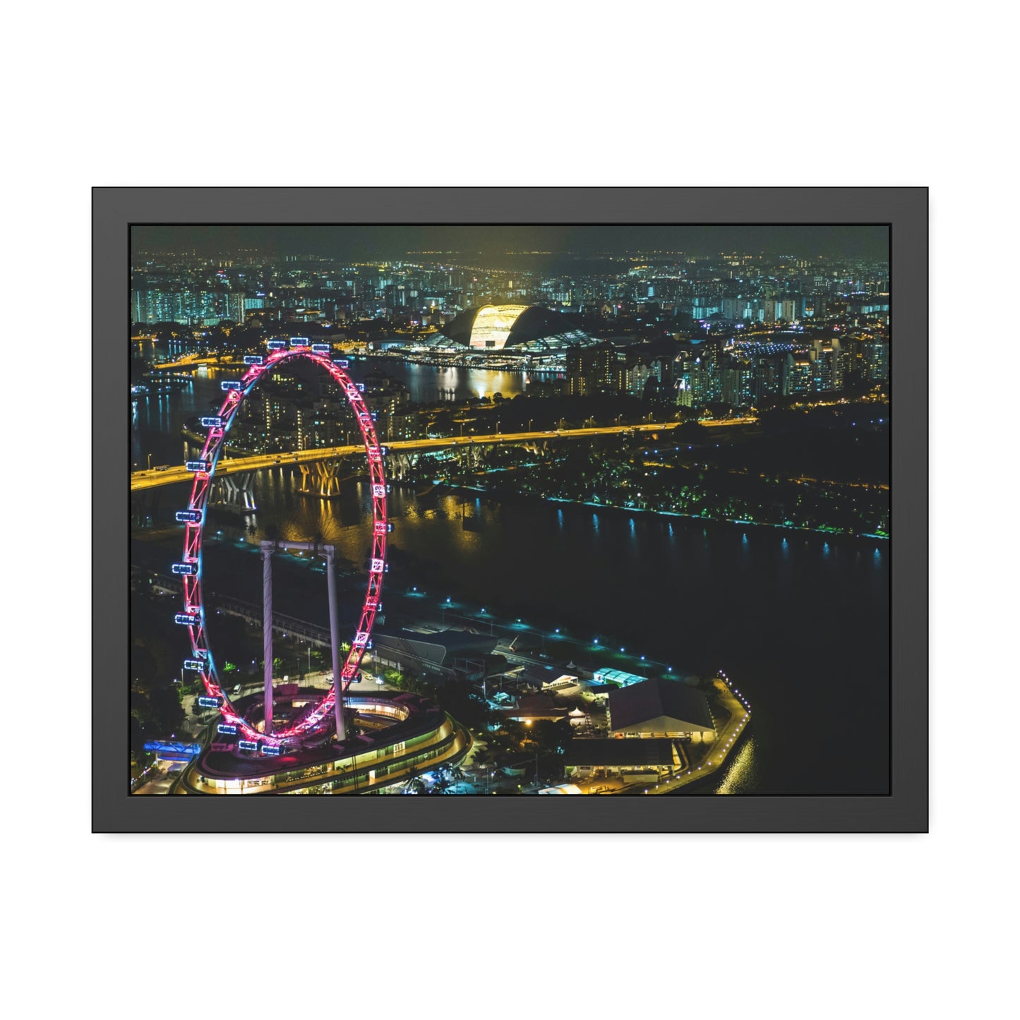 Framed Paper Poster - SG Series (Singapore Flyer)