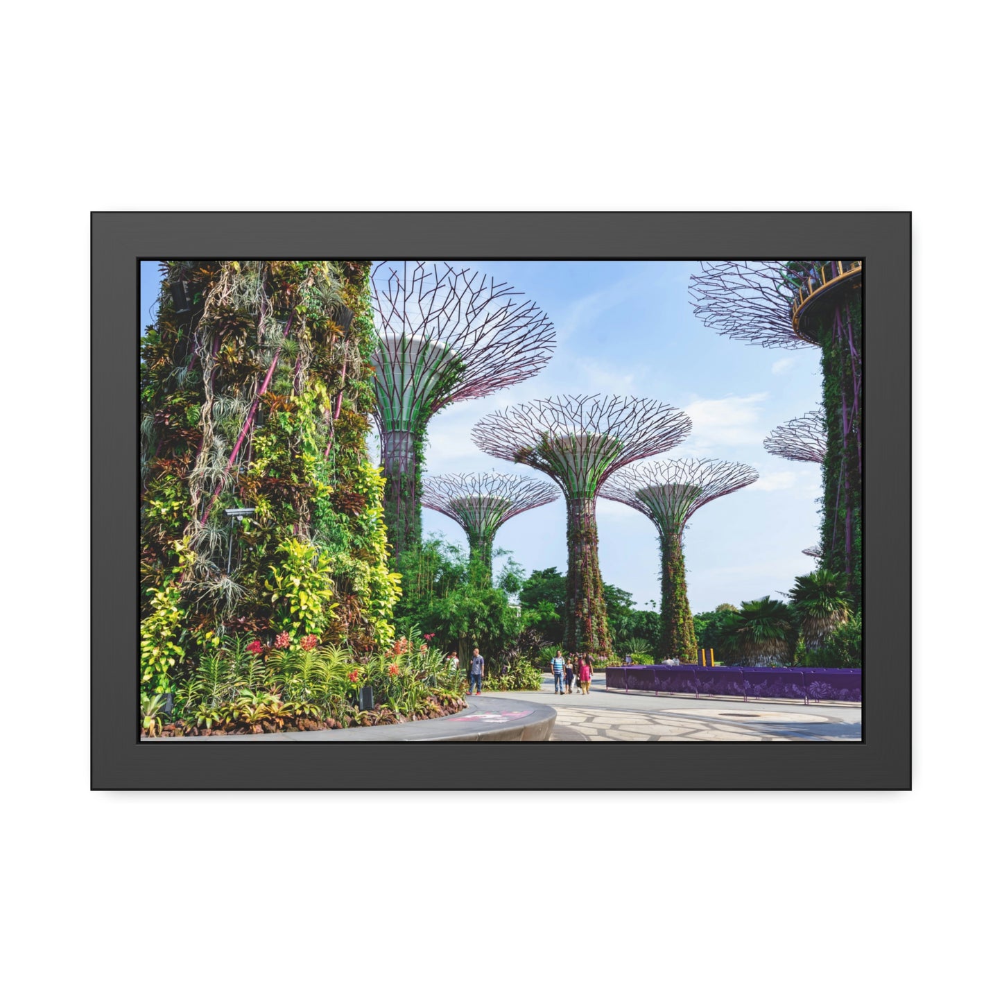 Framed Paper Poster - SG Series (Gardens by the Bay)