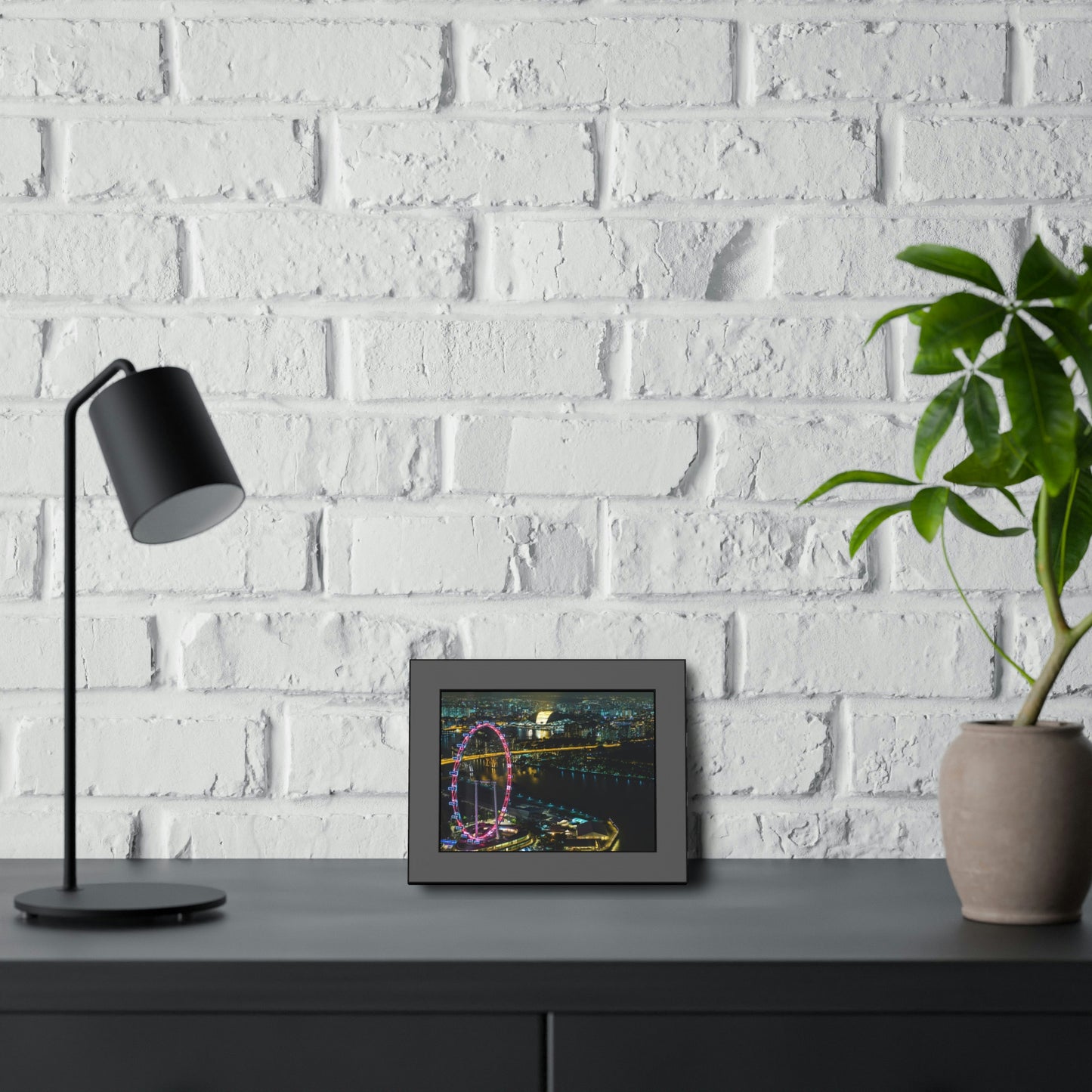 Framed Paper Poster - SG Series (Singapore Flyer)