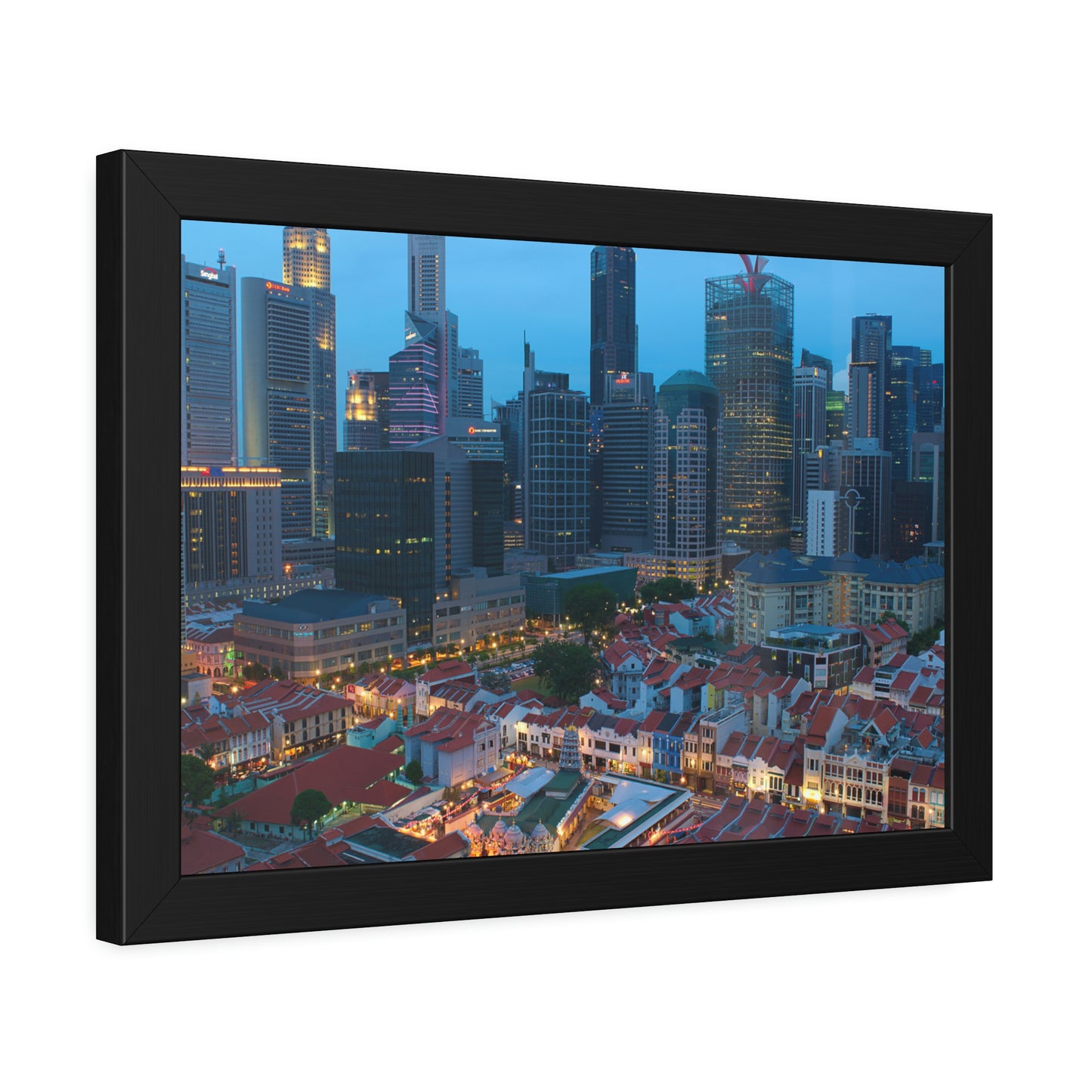 Framed Paper Poster - SG Series (Chinatown 02)