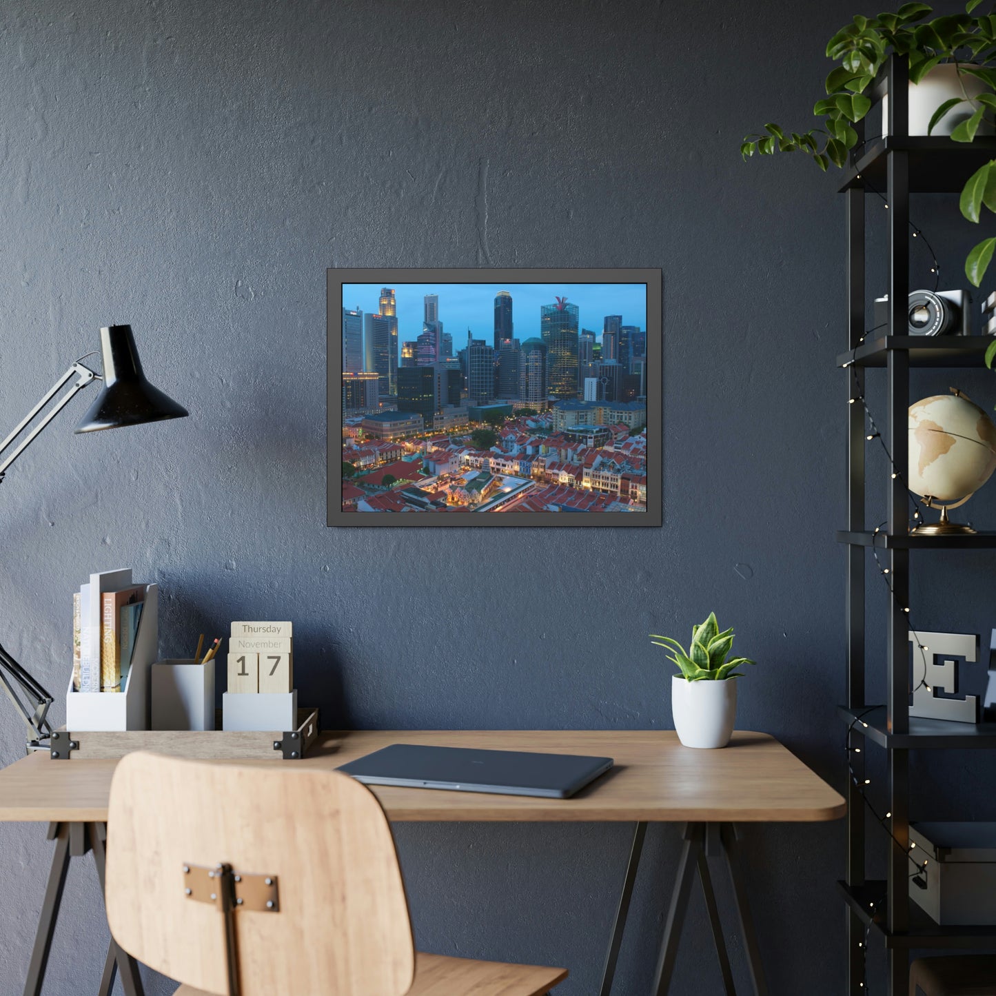 Framed Paper Poster - SG Series (Chinatown 02)
