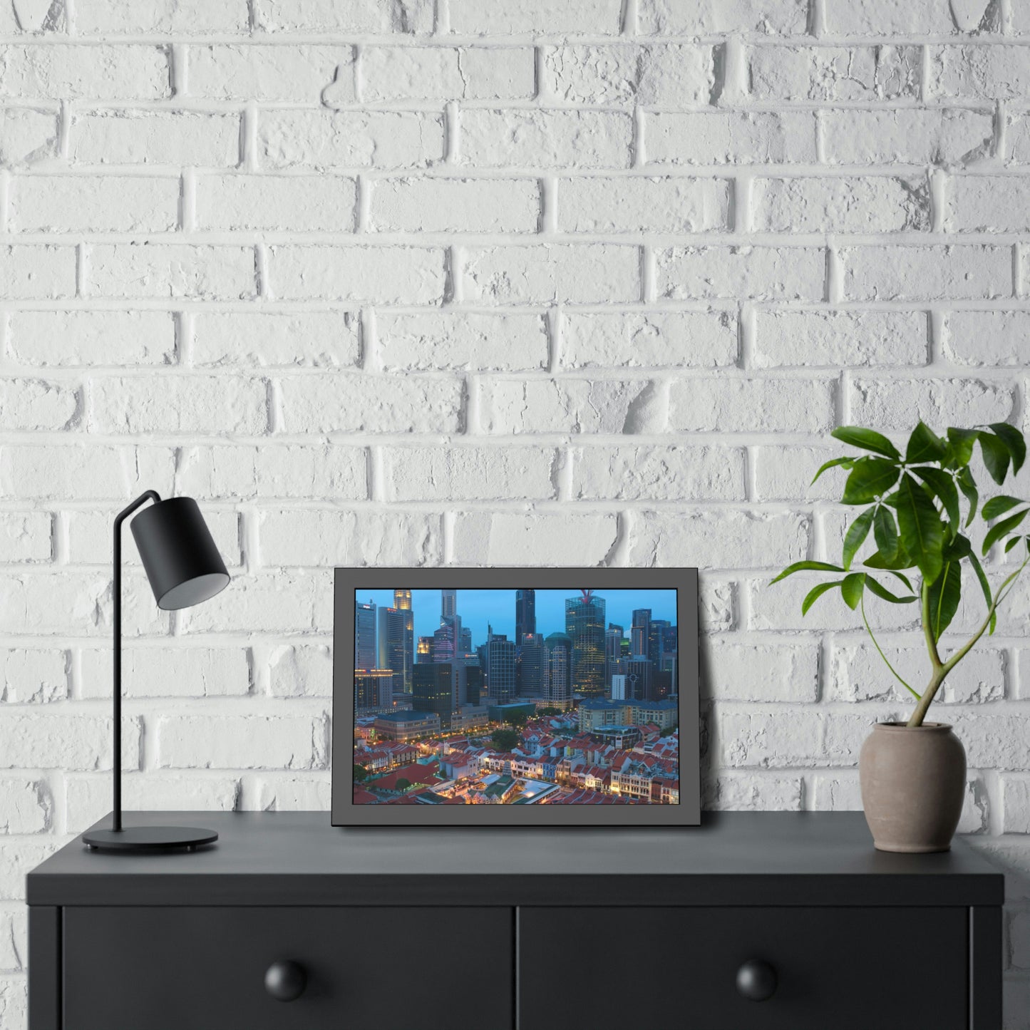 Framed Paper Poster - SG Series (Chinatown 02)