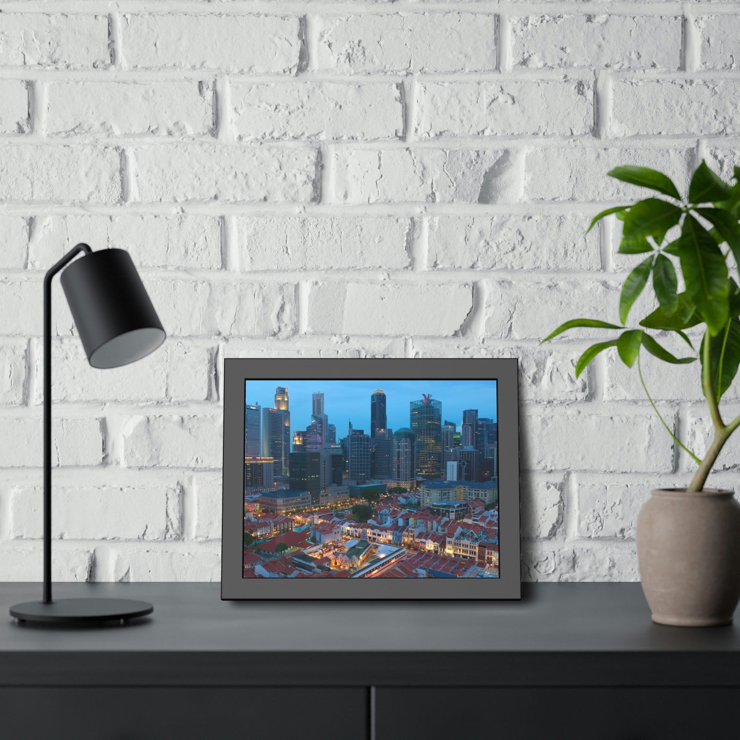 Framed Paper Poster - SG Series (Chinatown 02)