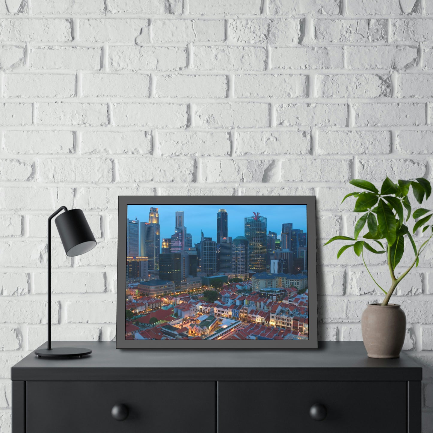 Framed Paper Poster - SG Series (Chinatown 02)