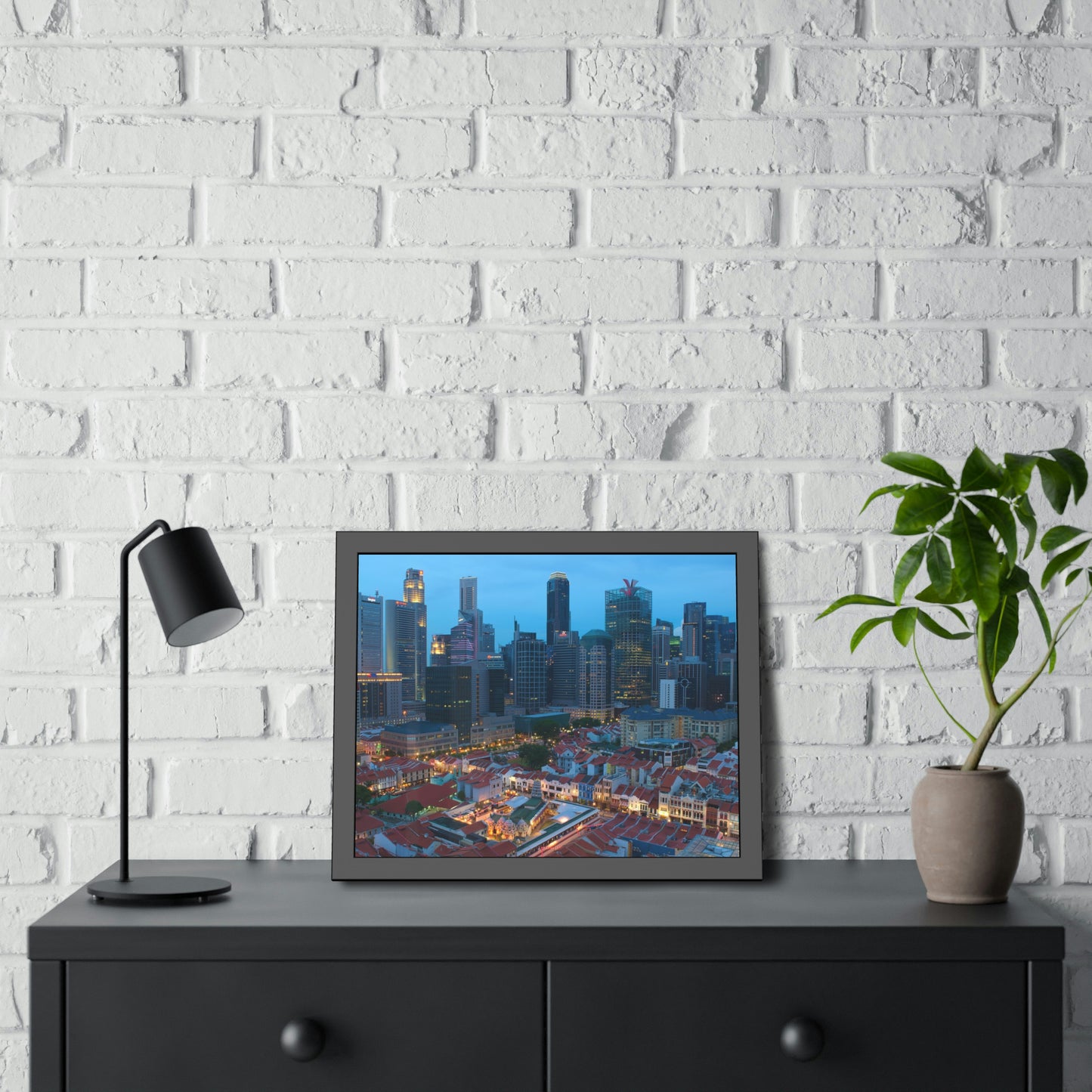Framed Paper Poster - SG Series (Chinatown 02)