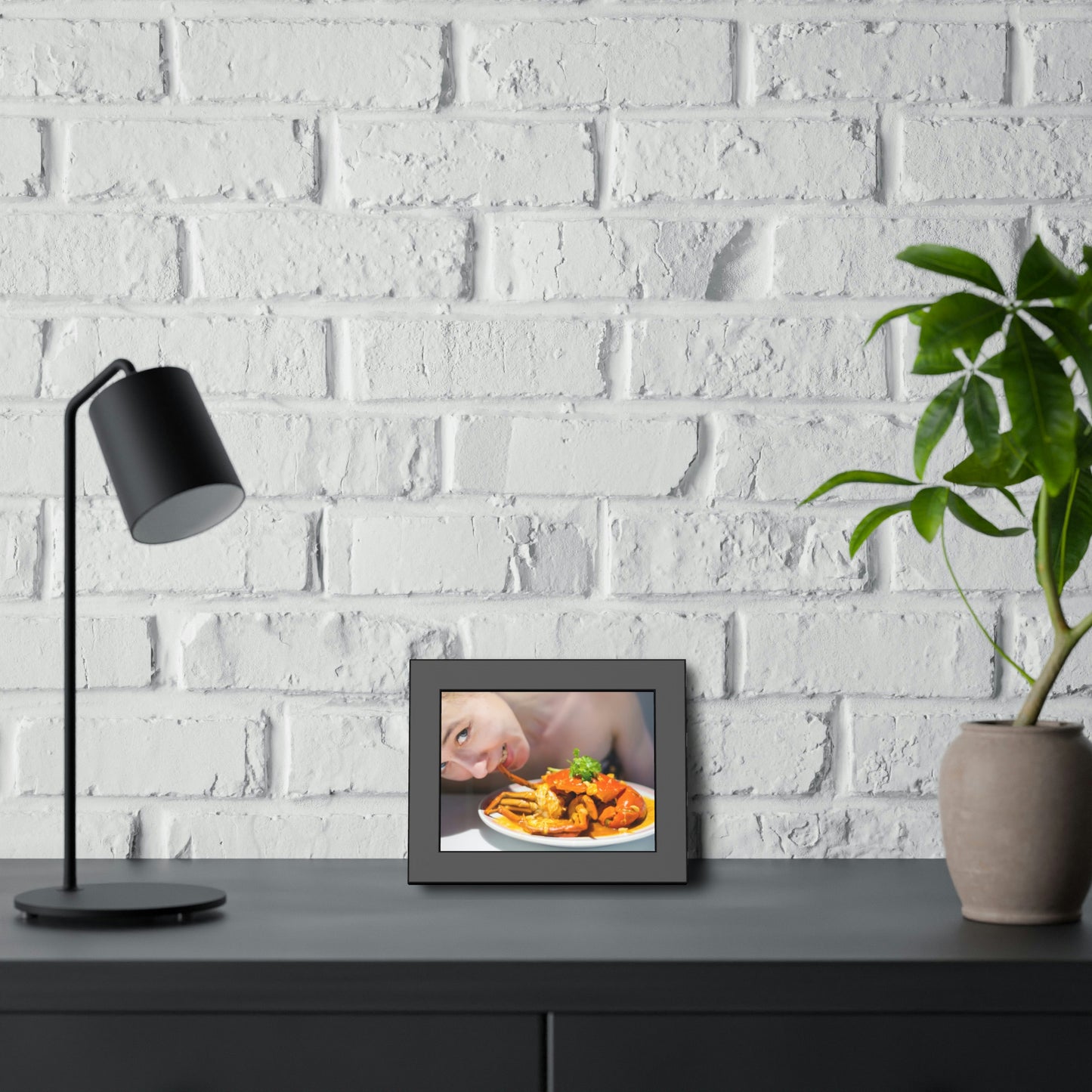 Framed Paper Poster - SG Food Series (Chilli Crab)