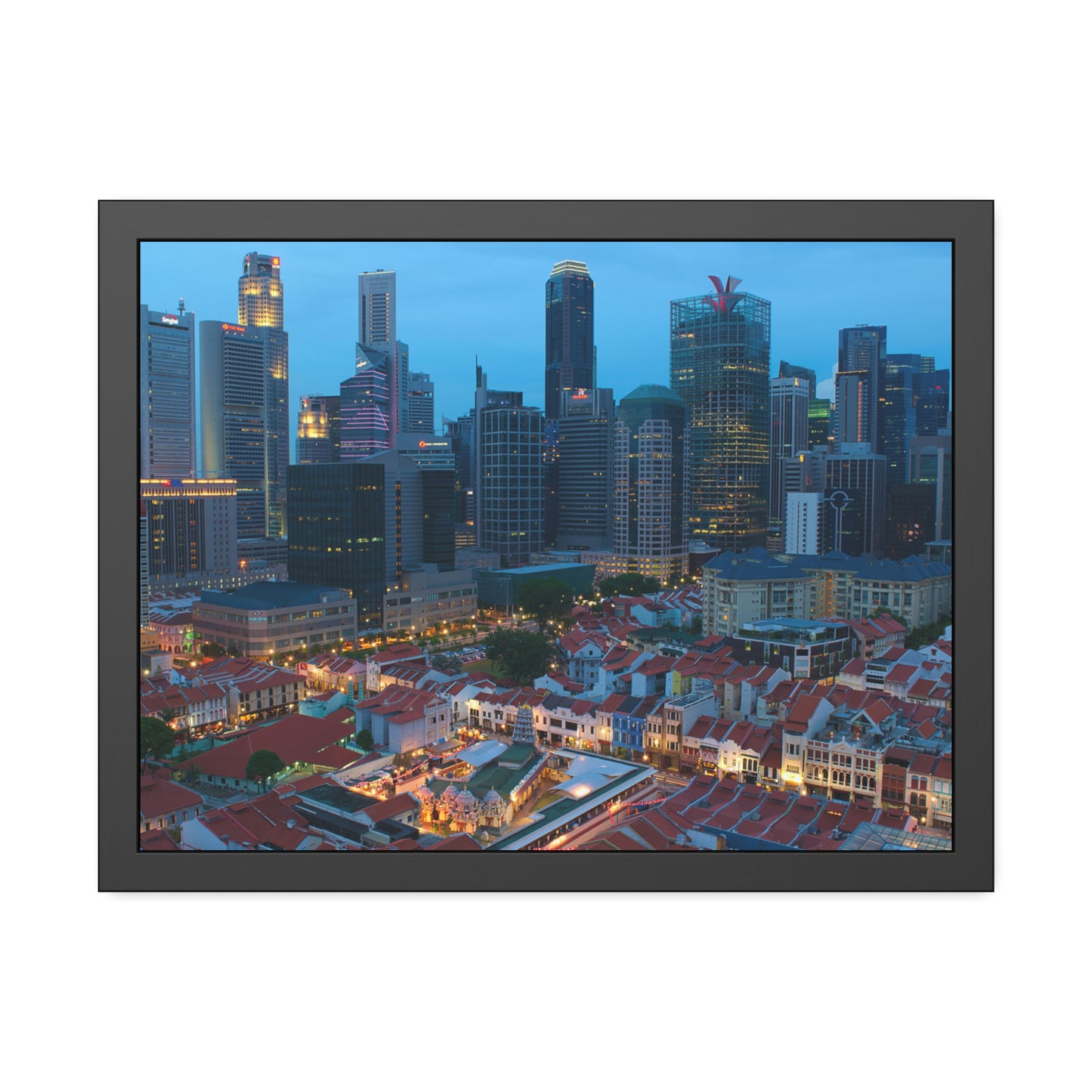 Framed Paper Poster - SG Series (Chinatown 02)