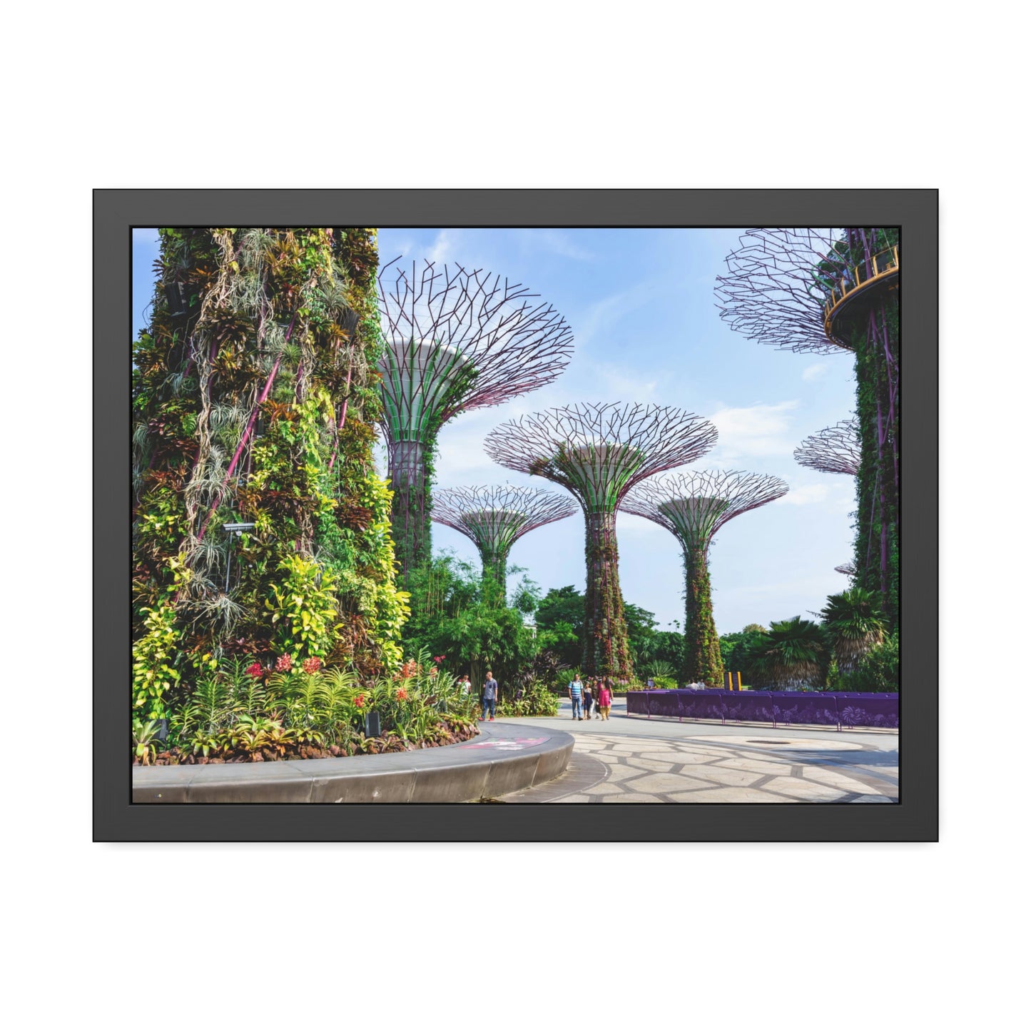 Framed Paper Poster - SG Series (Gardens by the Bay)