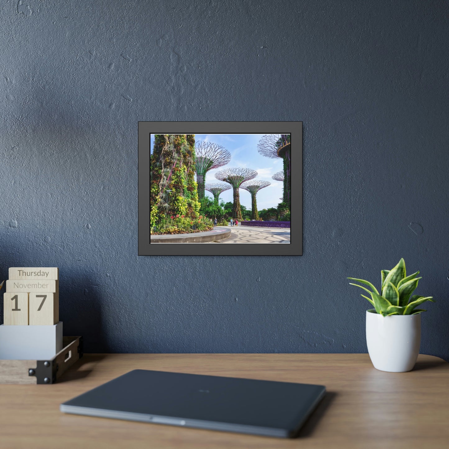 Framed Paper Poster - SG Series (Gardens by the Bay)