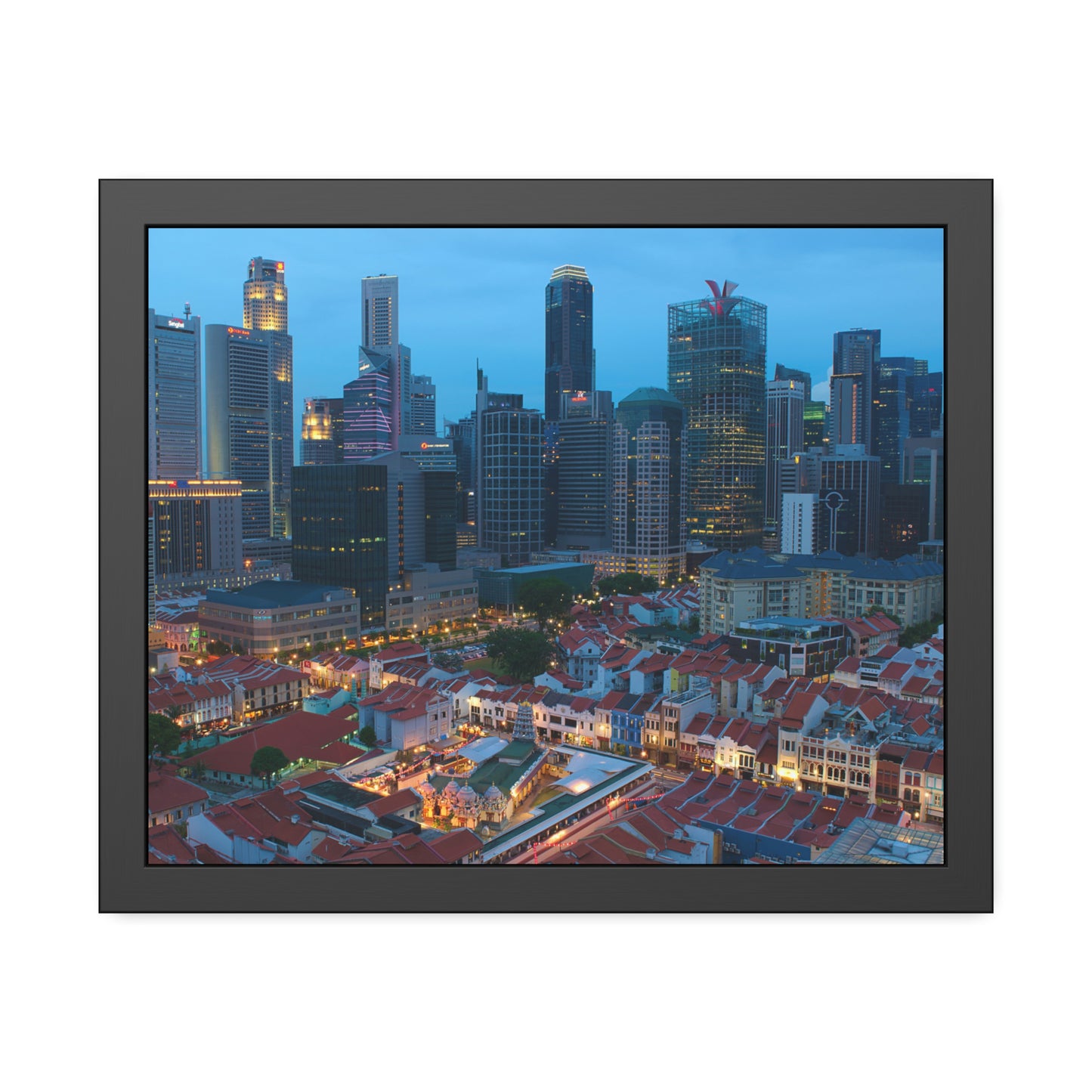 Framed Paper Poster - SG Series (Chinatown 02)