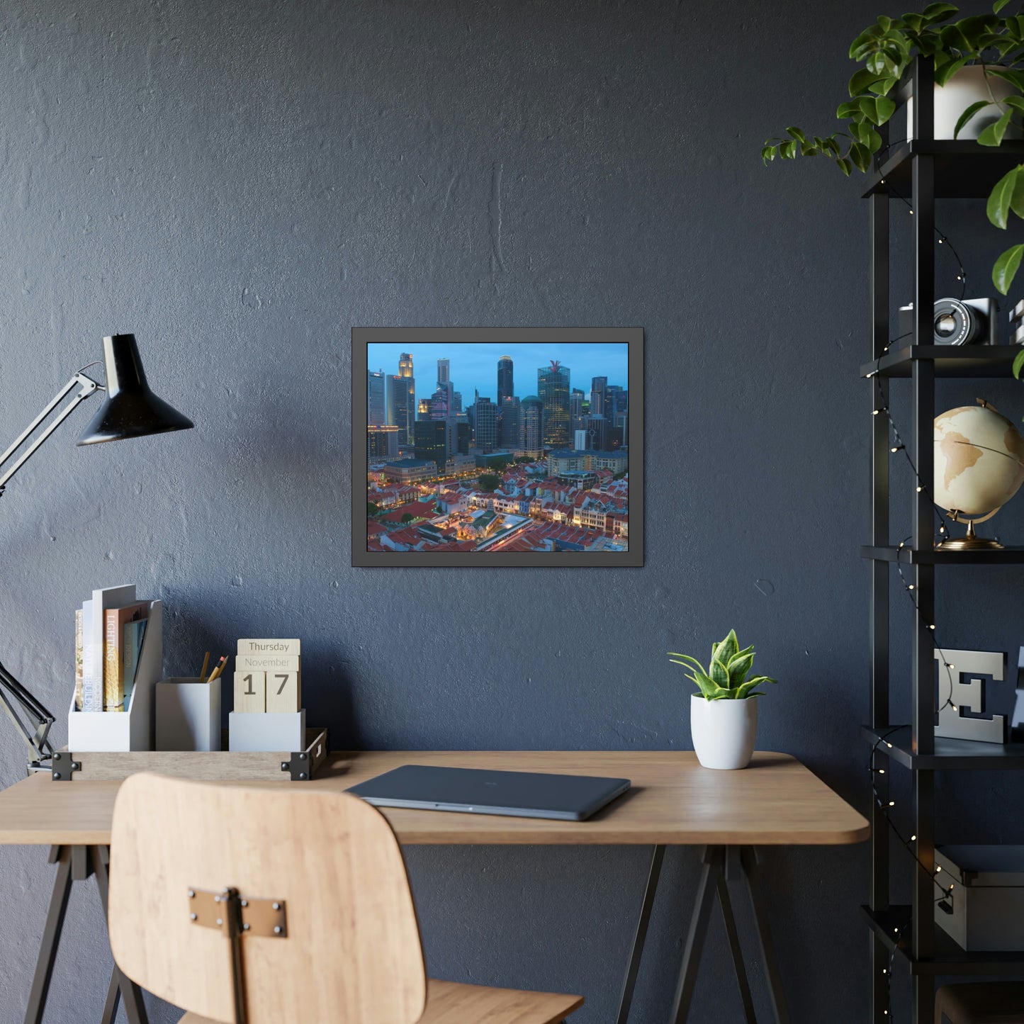 Framed Paper Poster - SG Series (Chinatown 02)