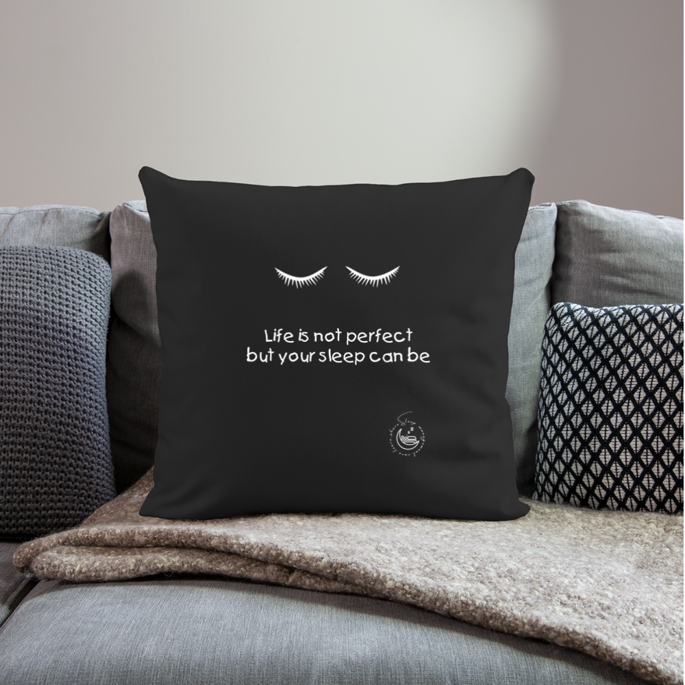 Throw Pillow Cover 18” x 18” - black