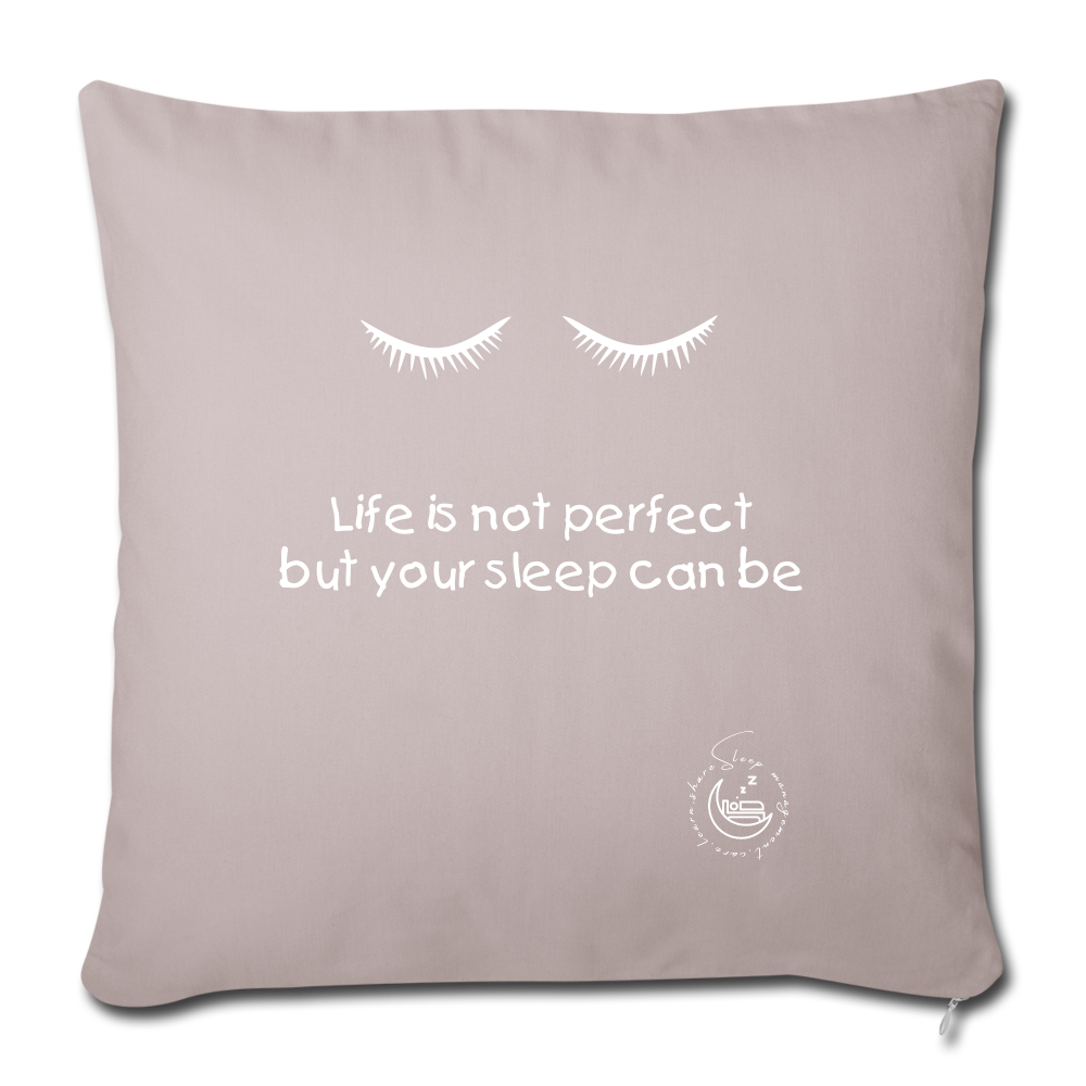 Throw Pillow Cover 18” x 18” - light taupe