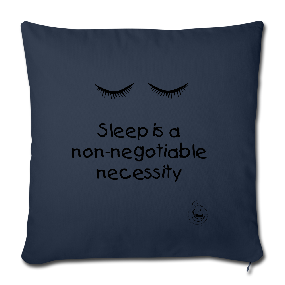 Throw Pillow Cover 18” x 18” - navy