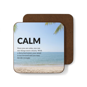 Hardboard Back Coaster  - Calm Series ( Design 2023-02)