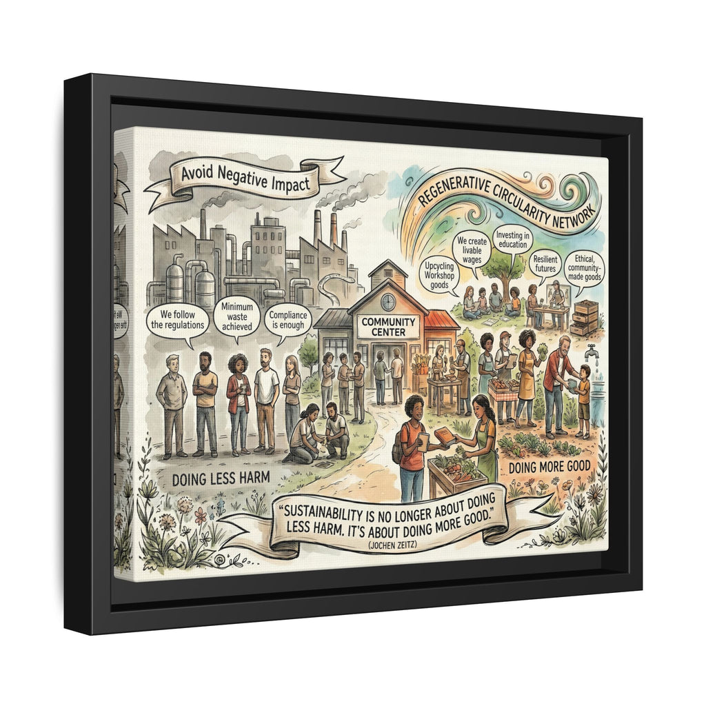 Climate Action Art Print - Regenerative Circular Economy - "Doing More Good" Jochen Zeitz's Sustainability Quote
