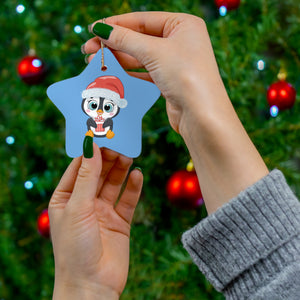 Christmas Ceramic Ornament - Penguin S