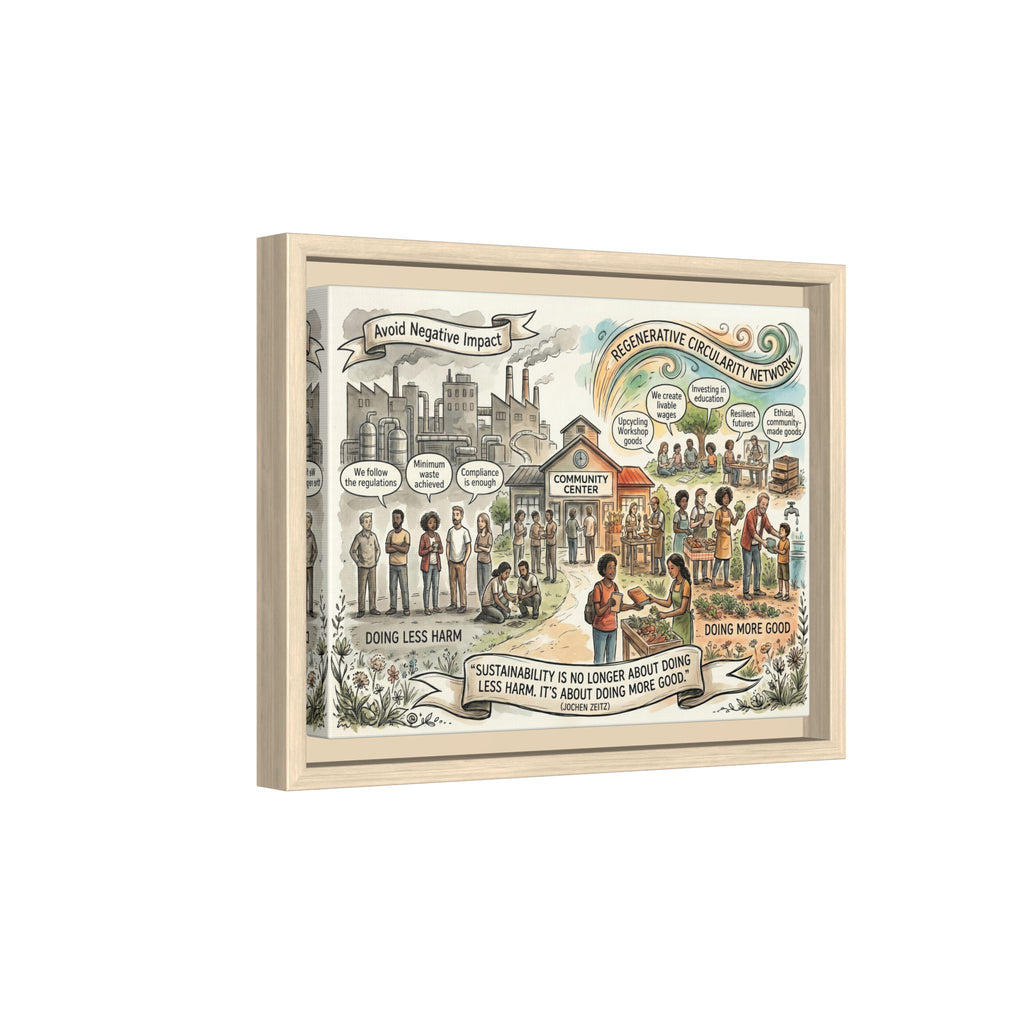 Climate Action Art Print - Regenerative Circular Economy - "Doing More Good" Jochen Zeitz's Sustainability Quote