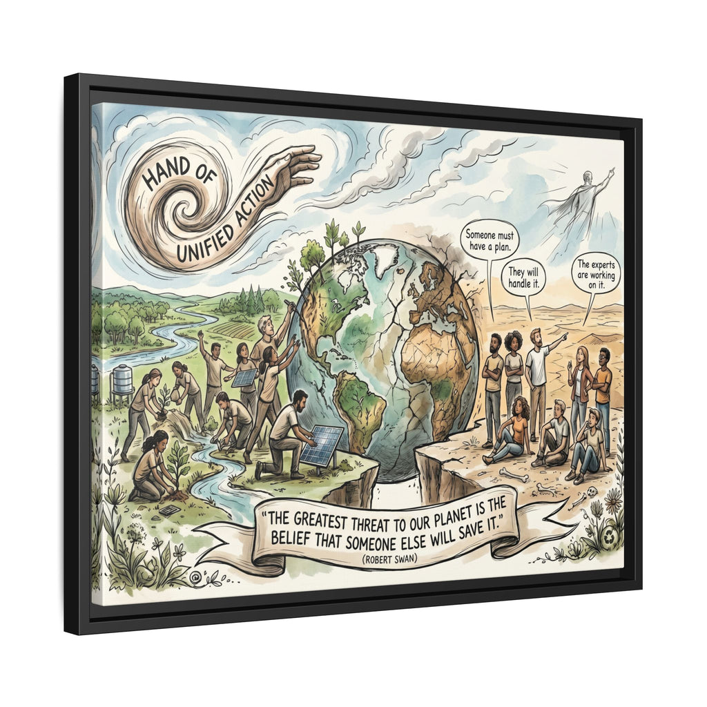 Climate Action Art Print - The Power of Action - "Someone Else Will Save It" - Robert Swan's Sustainability Quote