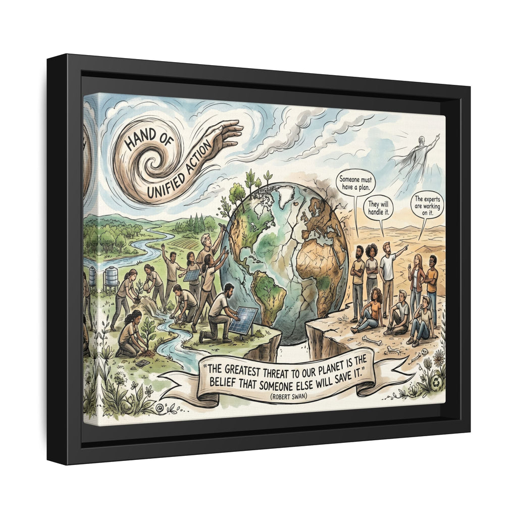 Climate Action Art Print - The Power of Action - "Someone Else Will Save It" - Robert Swan's Sustainability Quote