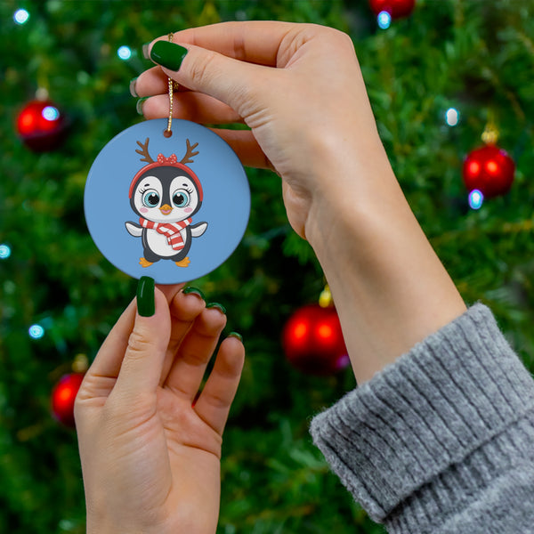 Christmas Ceramic Ornament - Penguin H