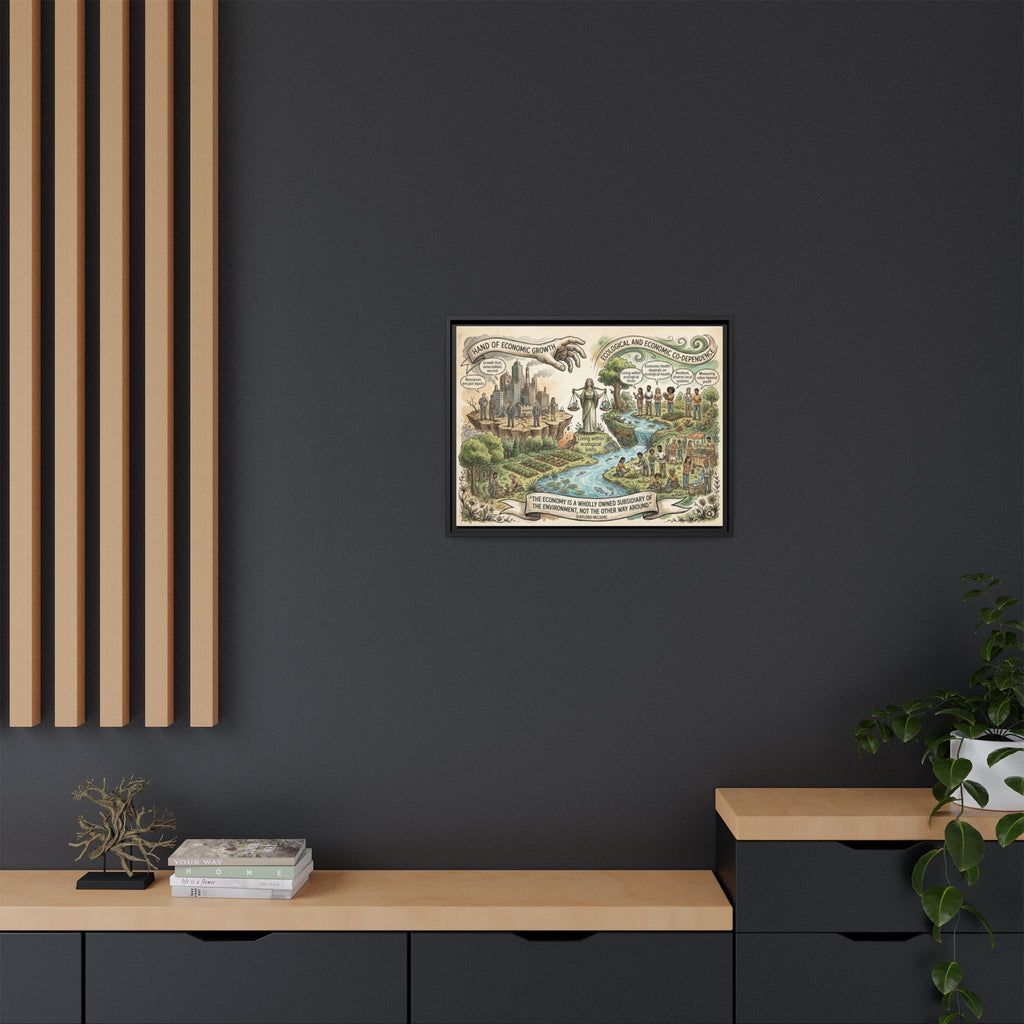 Climate Action Art Print - Economic & Ecological Balance - "The Economy is a Wholly Owned Subsidiary of the Environment" - Gaylord Nelson's Sustainability Quote