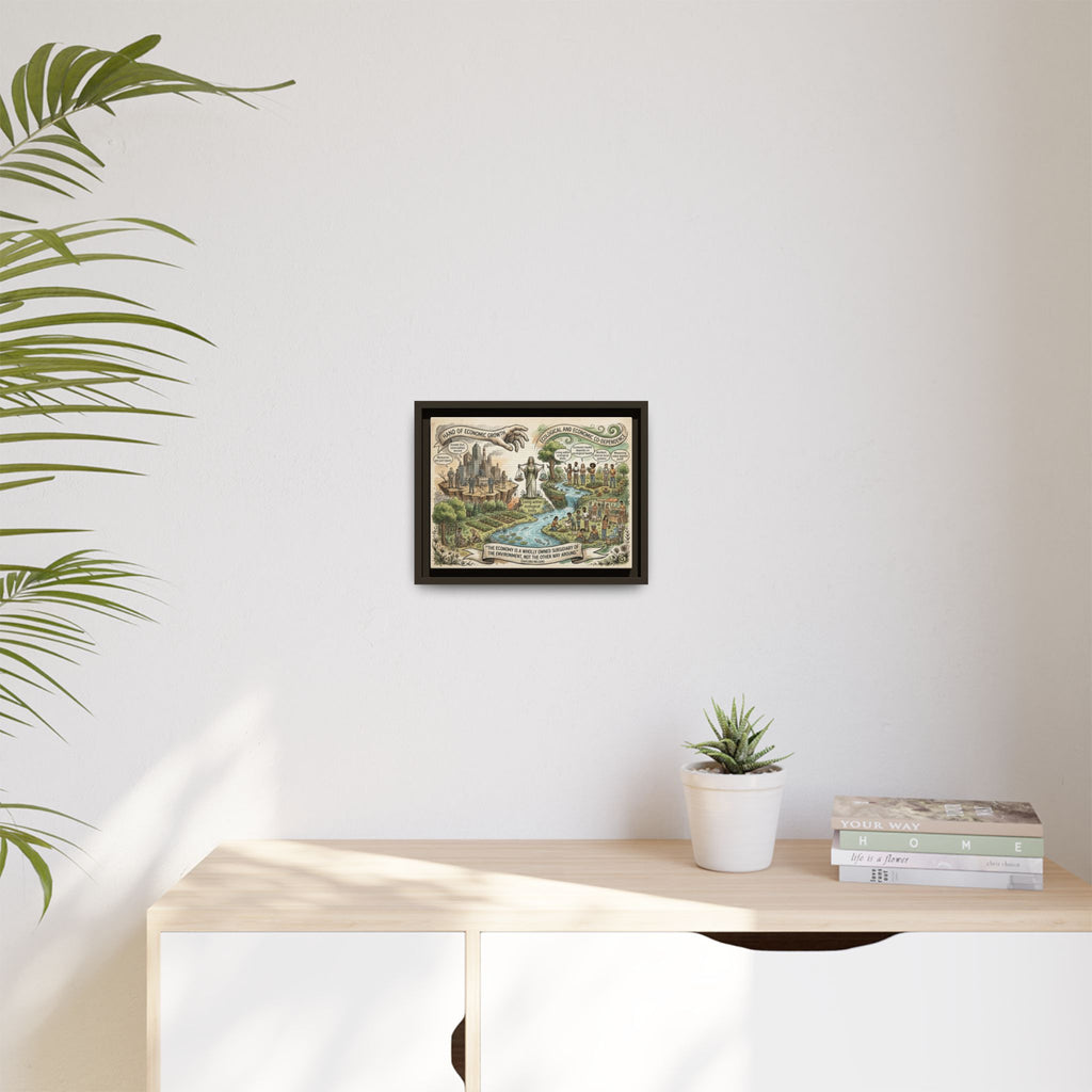 Climate Action Art Print - Economic & Ecological Balance - "The Economy is a Wholly Owned Subsidiary of the Environment" - Gaylord Nelson's Sustainability Quote