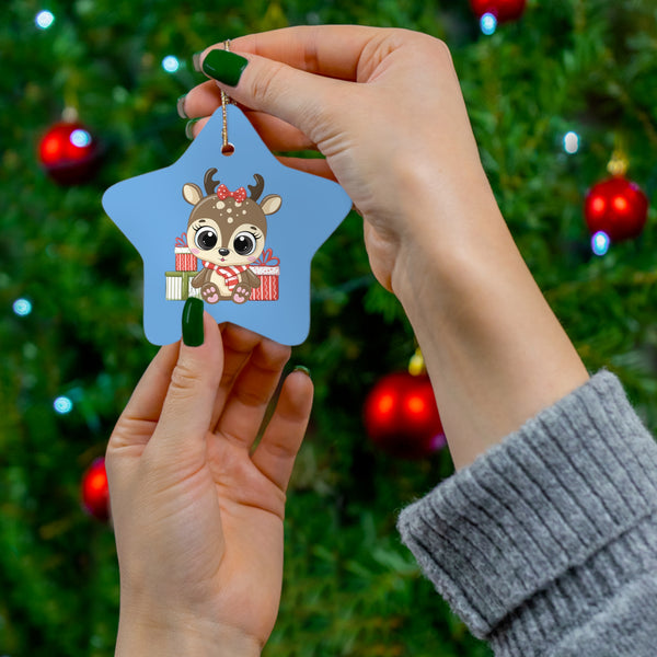 Christmas Ceramic Ornament - Reindeer H
