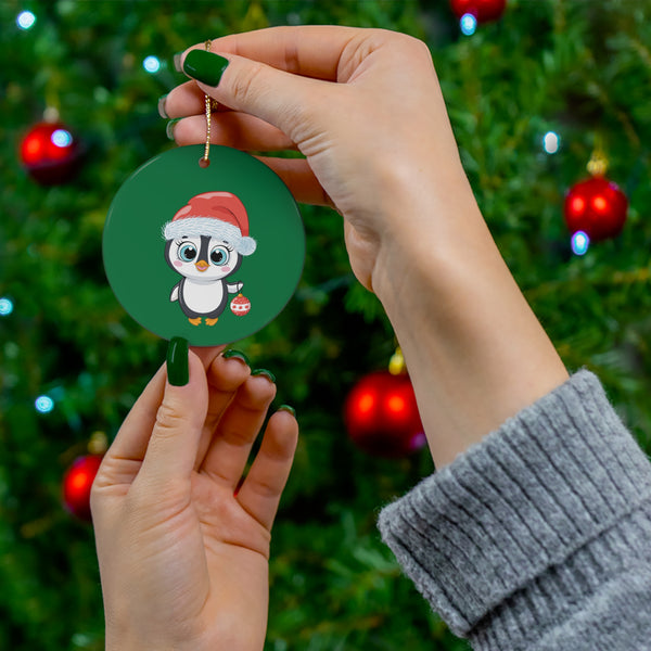 Christmas Ceramic Ornament - Penguin C