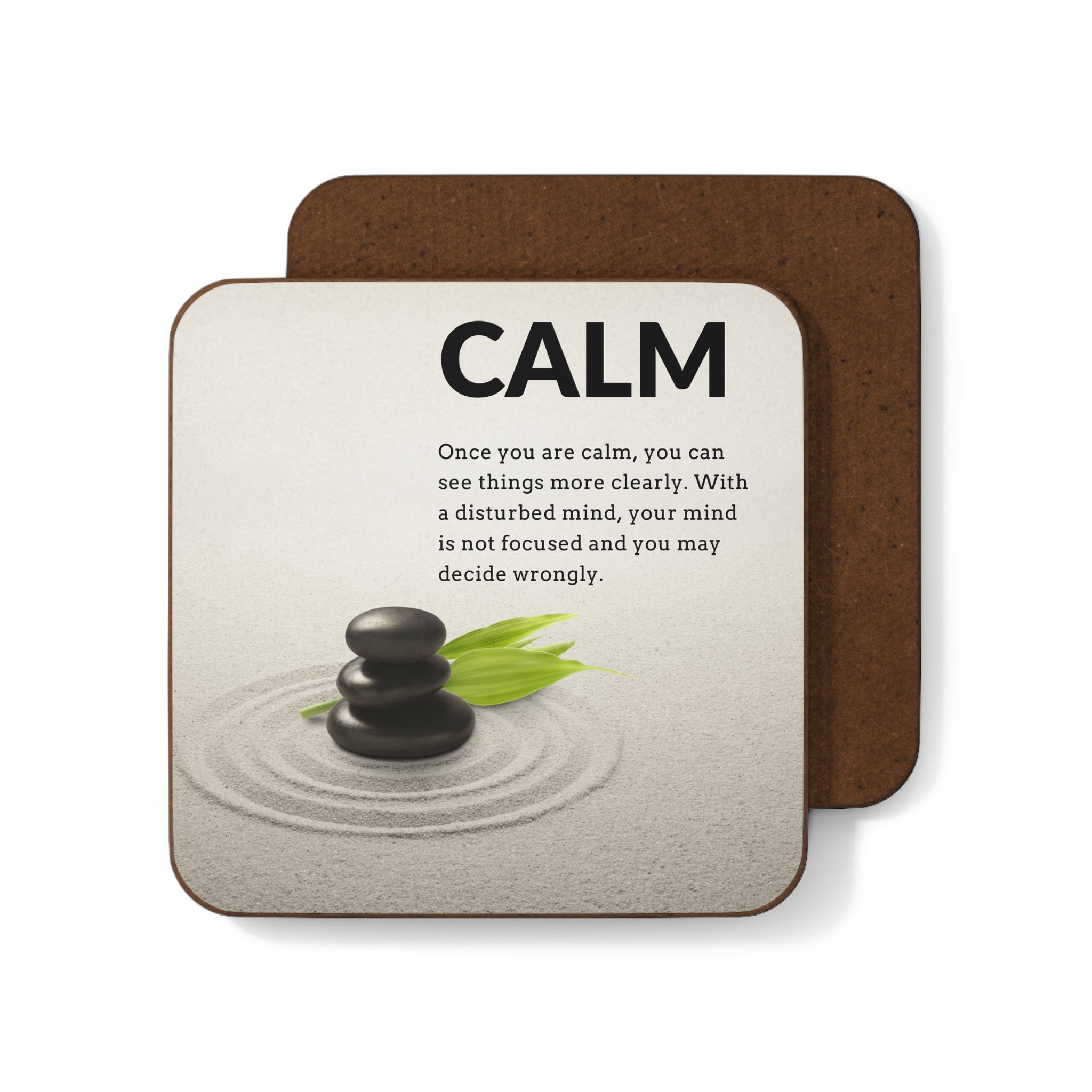 Hardboard Back Coaster  - Calm Series ( Design 2023-03)