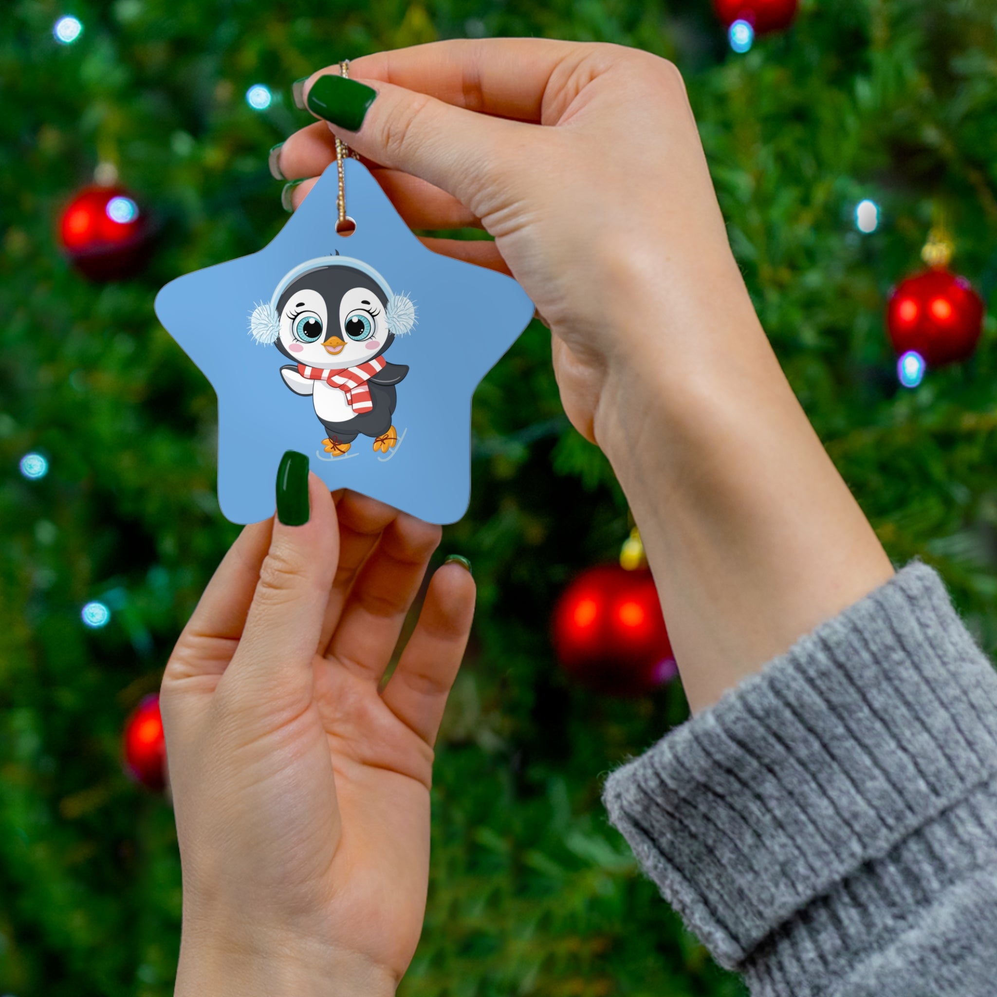Christmas Ceramic Ornament - Penguin T