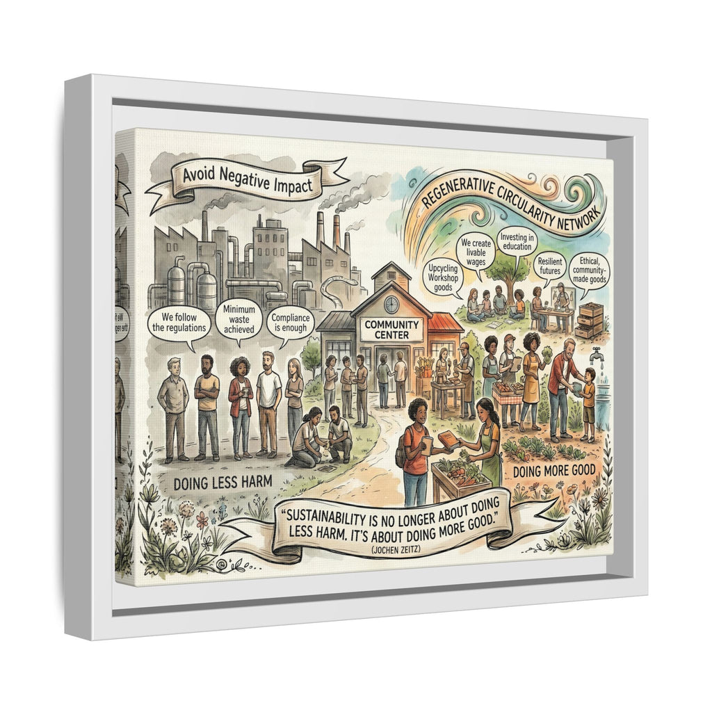 Climate Action Art Print - Regenerative Circular Economy - "Doing More Good" Jochen Zeitz's Sustainability Quote