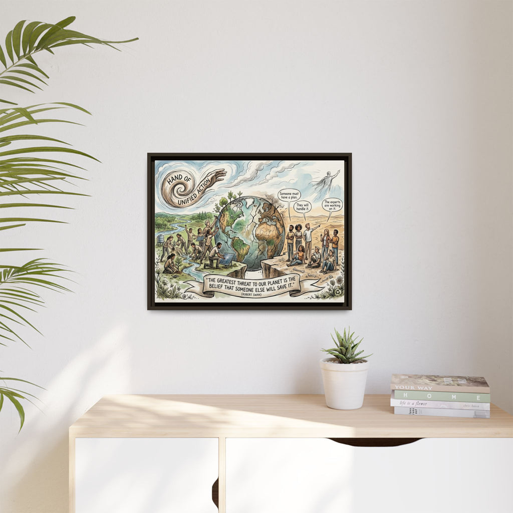Climate Action Art Print - The Power of Action - "Someone Else Will Save It" - Robert Swan's Sustainability Quote