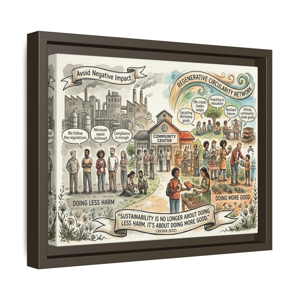 Climate Action Art Print - Regenerative Circular Economy - "Doing More Good" Jochen Zeitz's Sustainability Quote