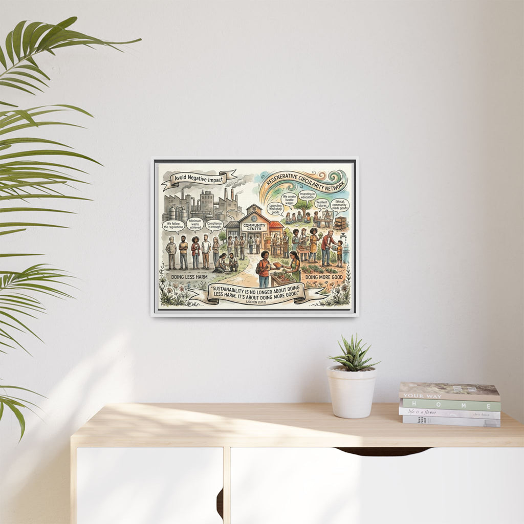 Climate Action Art Print - Regenerative Circular Economy - "Doing More Good" Jochen Zeitz's Sustainability Quote