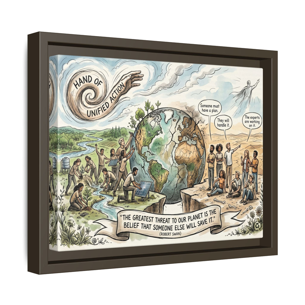 Climate Action Art Print - The Power of Action - "Someone Else Will Save It" - Robert Swan's Sustainability Quote