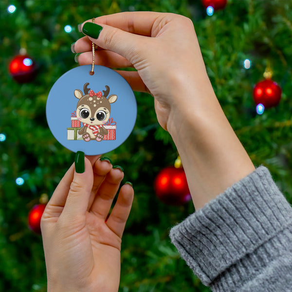 Christmas Ceramic Ornament - Reindeer H