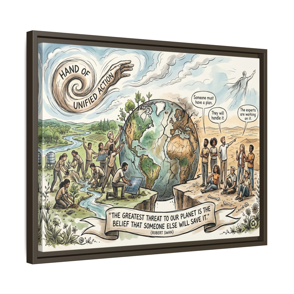 Climate Action Art Print - The Power of Action - "Someone Else Will Save It" - Robert Swan's Sustainability Quote