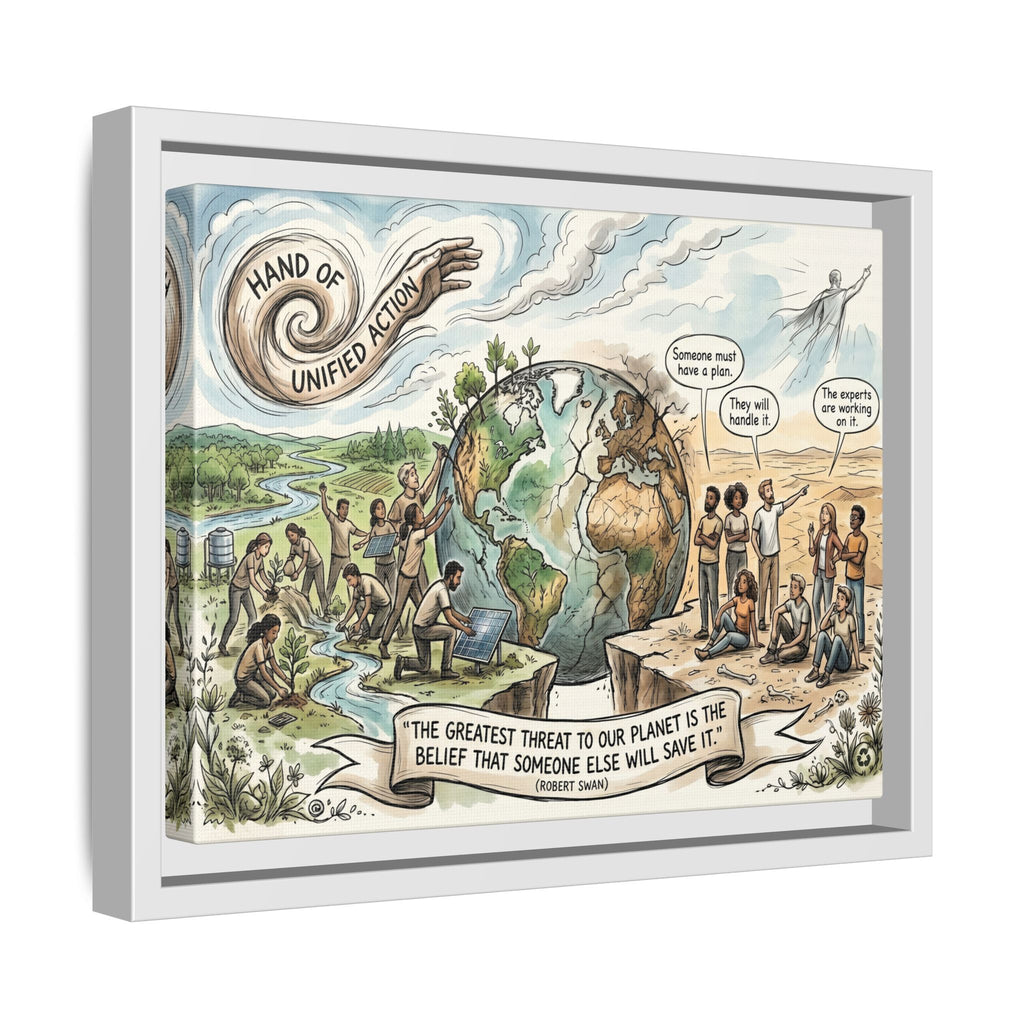 Climate Action Art Print - The Power of Action - "Someone Else Will Save It" - Robert Swan's Sustainability Quote