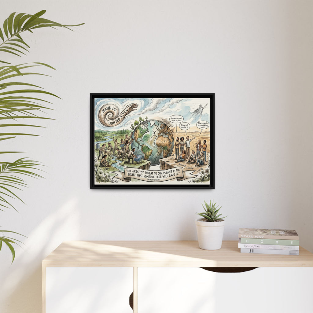 Climate Action Art Print - The Power of Action - "Someone Else Will Save It" - Robert Swan's Sustainability Quote