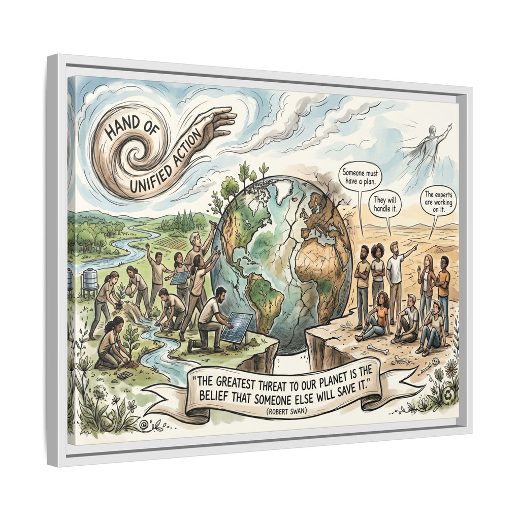 Climate Action Art Print - The Power of Action - "Someone Else Will Save It" - Robert Swan's Sustainability Quote