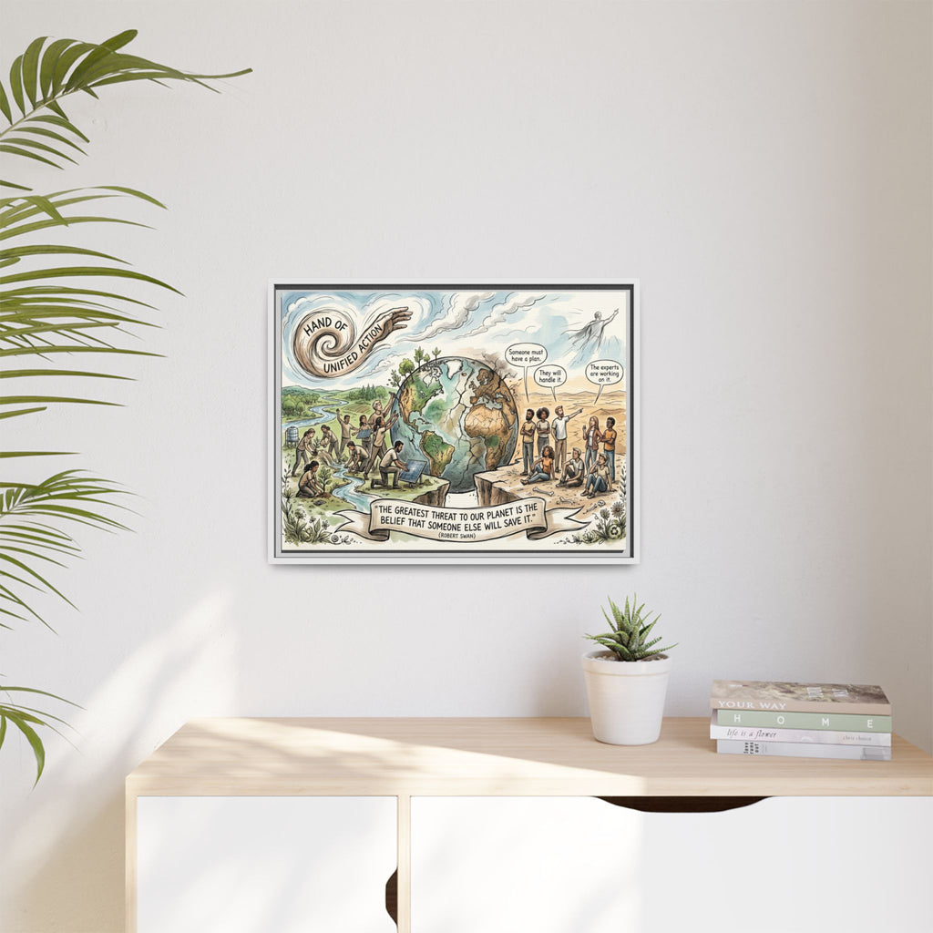 Climate Action Art Print - The Power of Action - "Someone Else Will Save It" - Robert Swan's Sustainability Quote