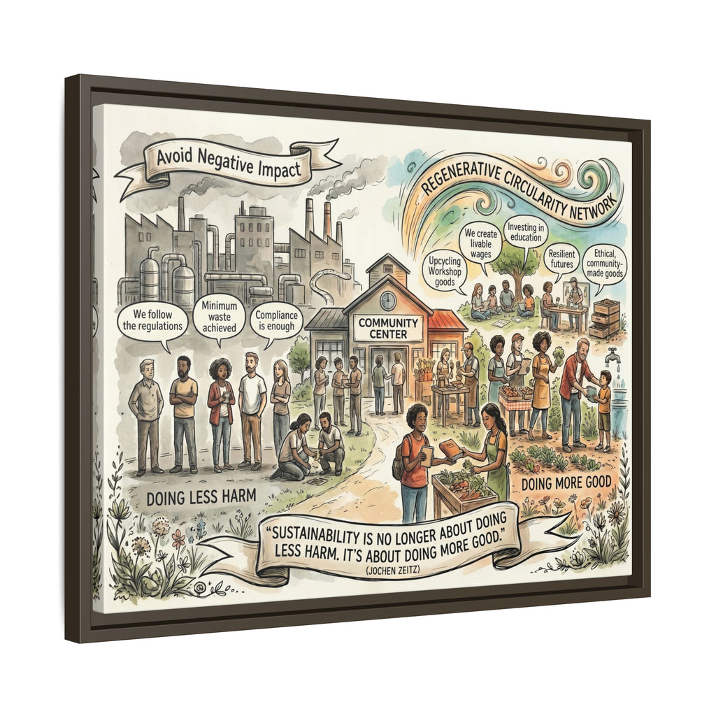 Climate Action Art Print - Regenerative Circular Economy - "Doing More Good" Jochen Zeitz's Sustainability Quote