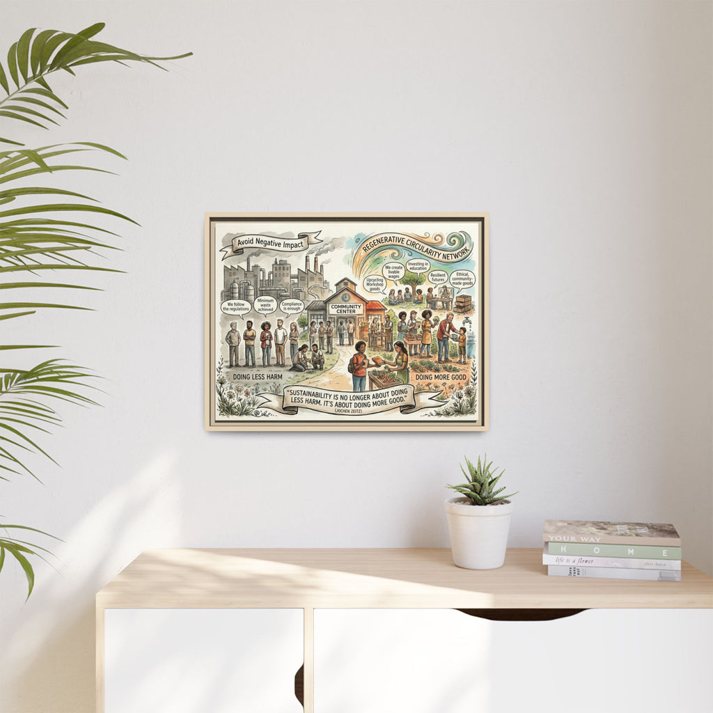Climate Action Art Print - Regenerative Circular Economy - "Doing More Good" Jochen Zeitz's Sustainability Quote