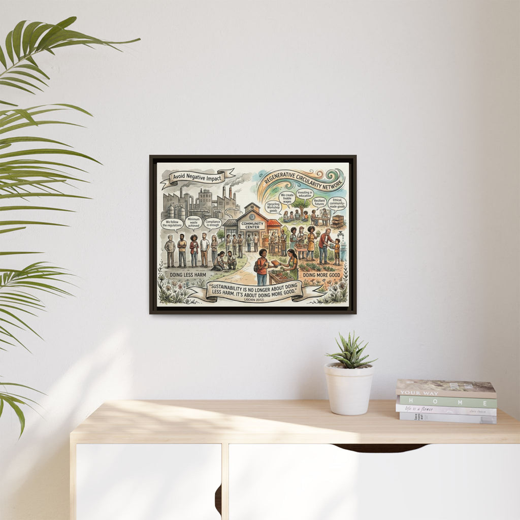 Climate Action Art Print - Regenerative Circular Economy - "Doing More Good" Jochen Zeitz's Sustainability Quote