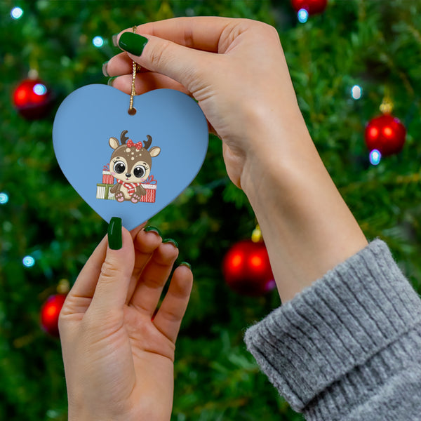 Christmas Ceramic Ornament - Reindeer H