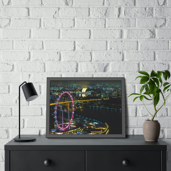 Framed Paper Poster - SG Series (Singapore Flyer)