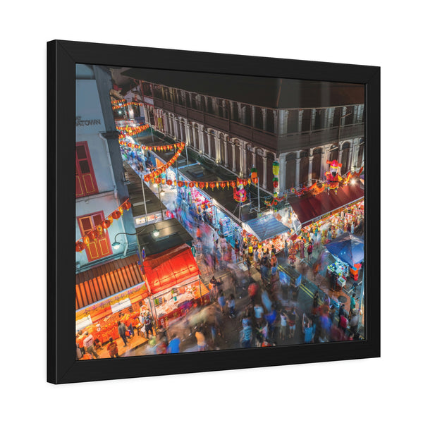 Framed Paper Poster - SG Series (Chinatown 01)